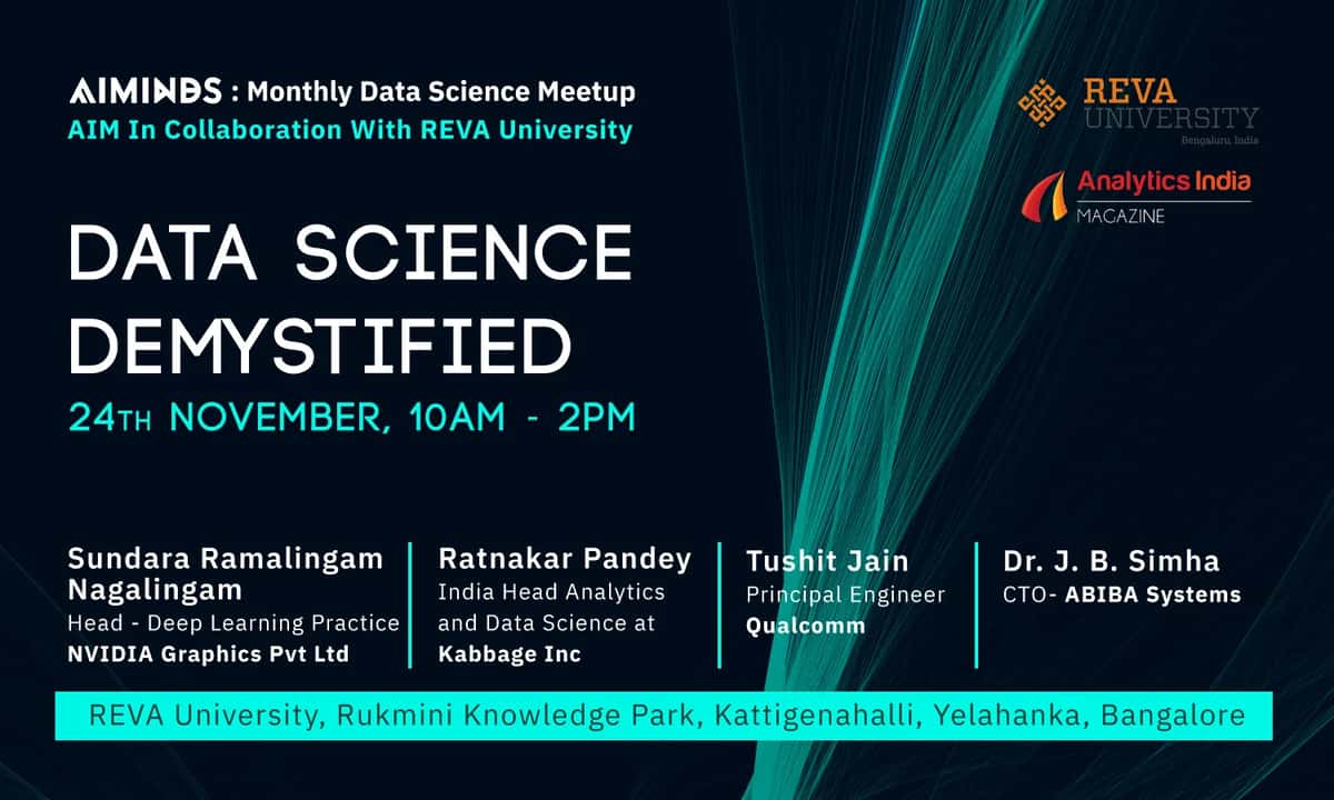 AIMinds Bengaluru Edition: Meet And Learn From India’s Finest Data Scientists